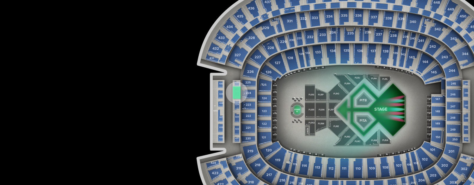 Seat view from Mezzanine