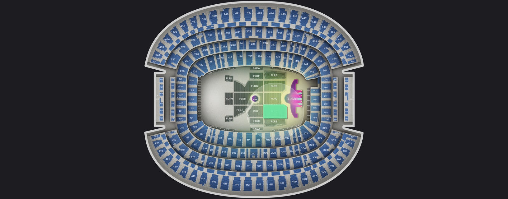 Seat view from Floor