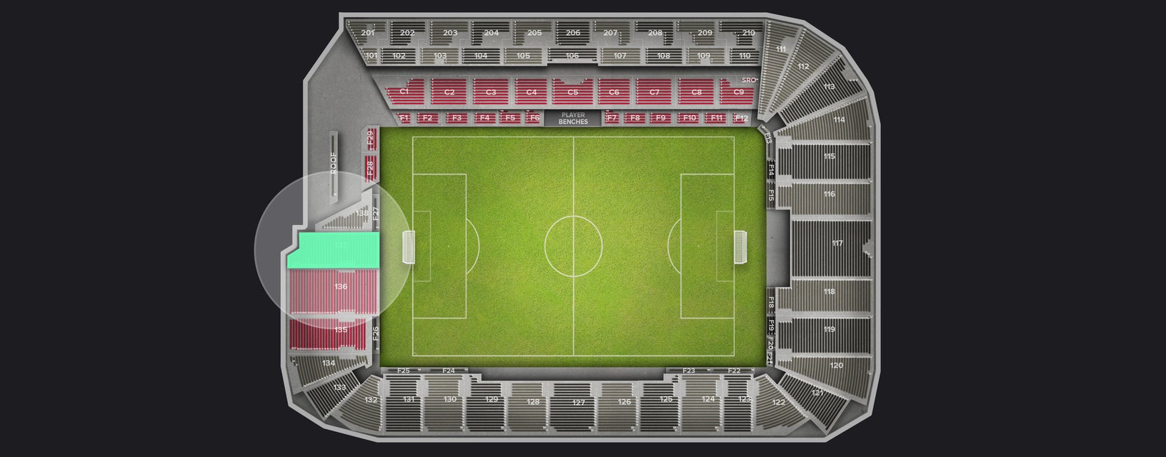 Seat view from Bowl
