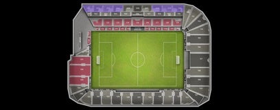 Seat view from 200 East Sideline