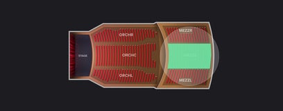 Seat view from Mezzanine Center