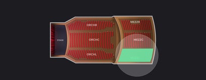 Seat view from Mezzanine Left
