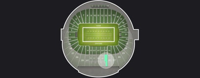 Seat view from Preferred Sideline