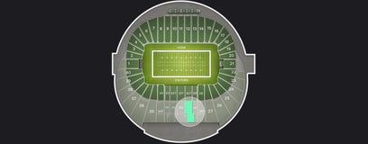 Seat view from Preferred Sideline