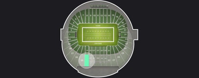 Seat view from Preferred Sideline