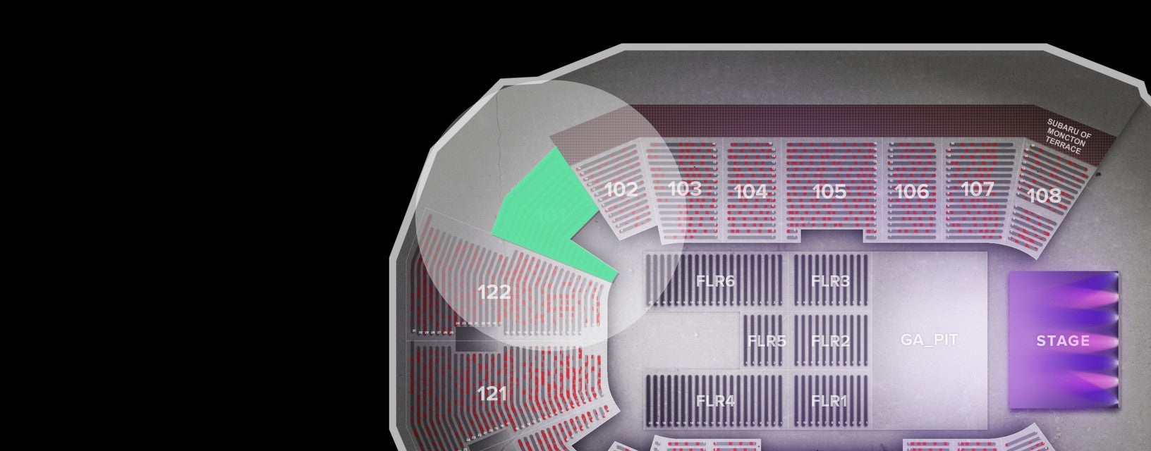 Seat view from Lower