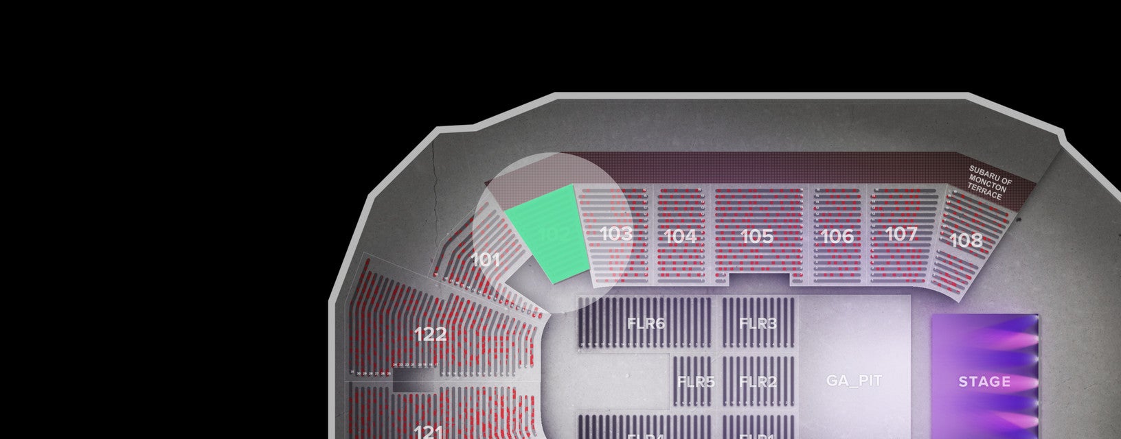 Seat view from Lower