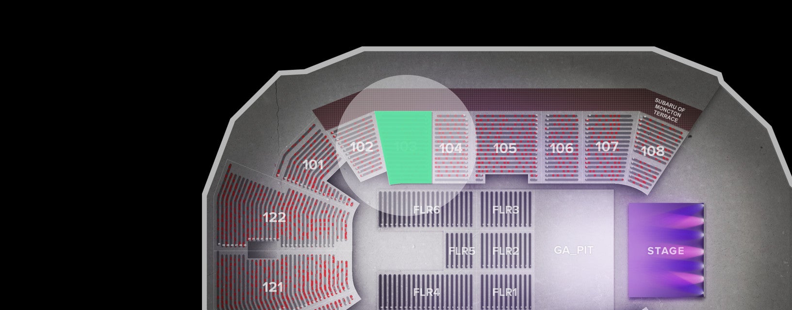 Seat view from Lower