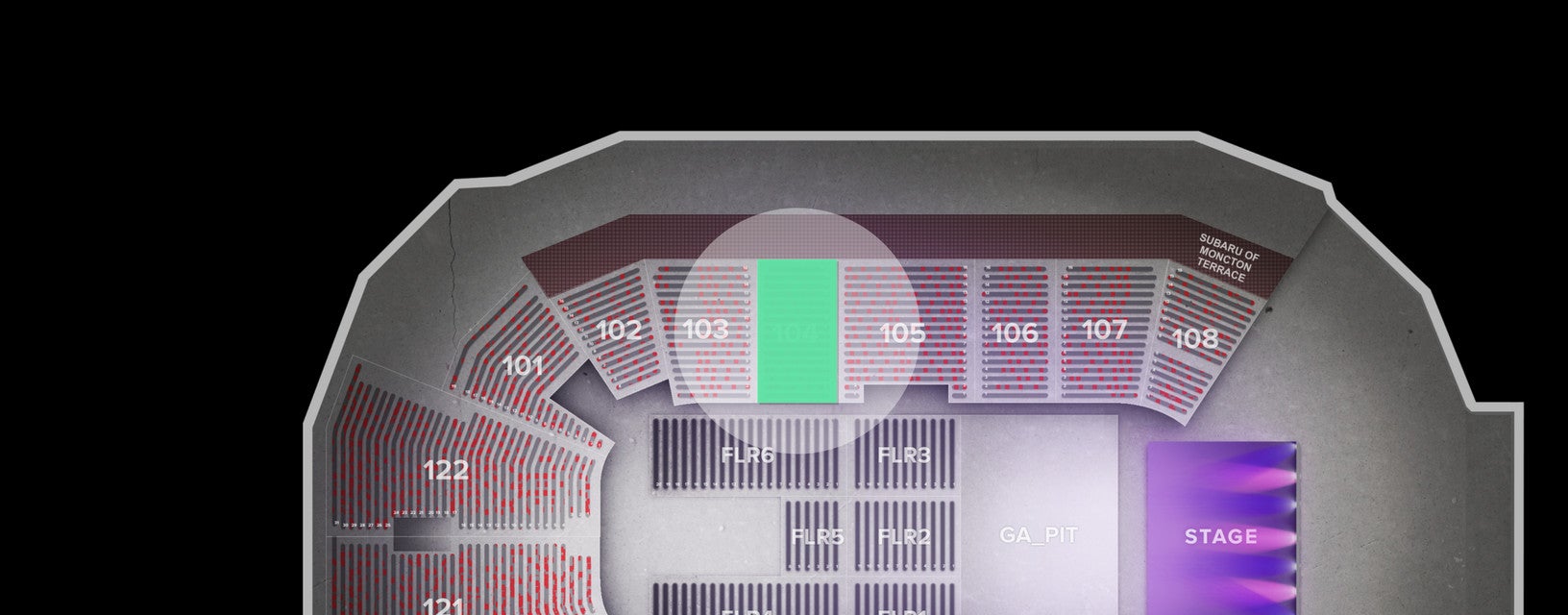 Seat view from Lower