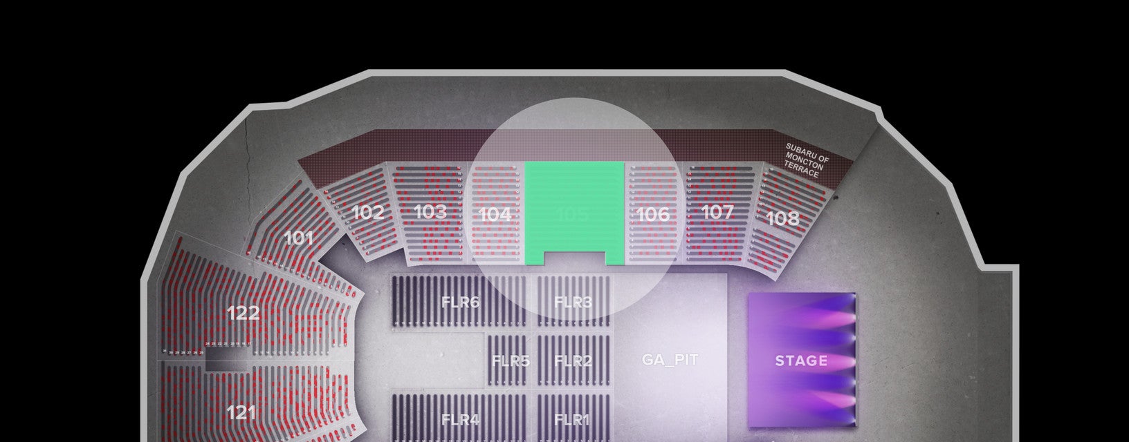 Seat view from Lower