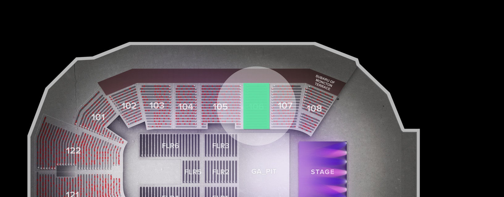 Seat view from Lower