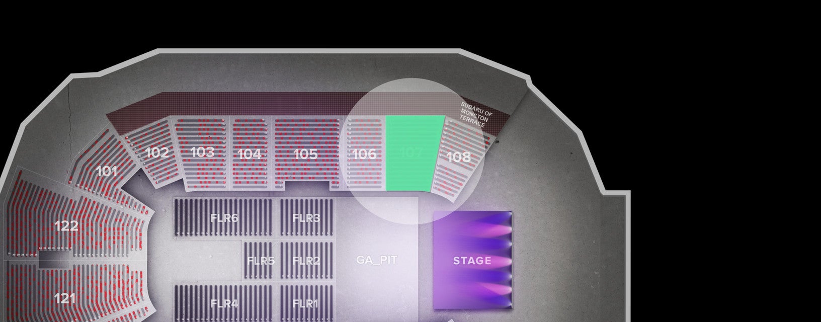 Seat view from Lower