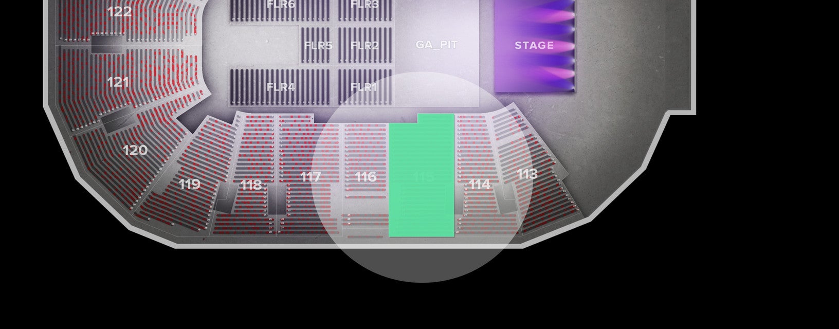 Seat view from Lower