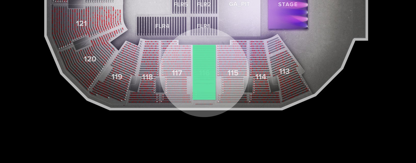 Seat view from Lower