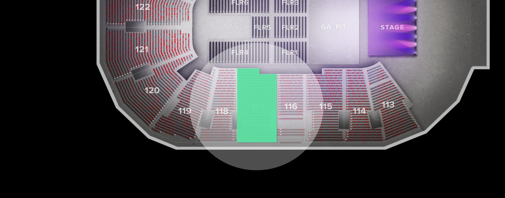 Seat view from Lower