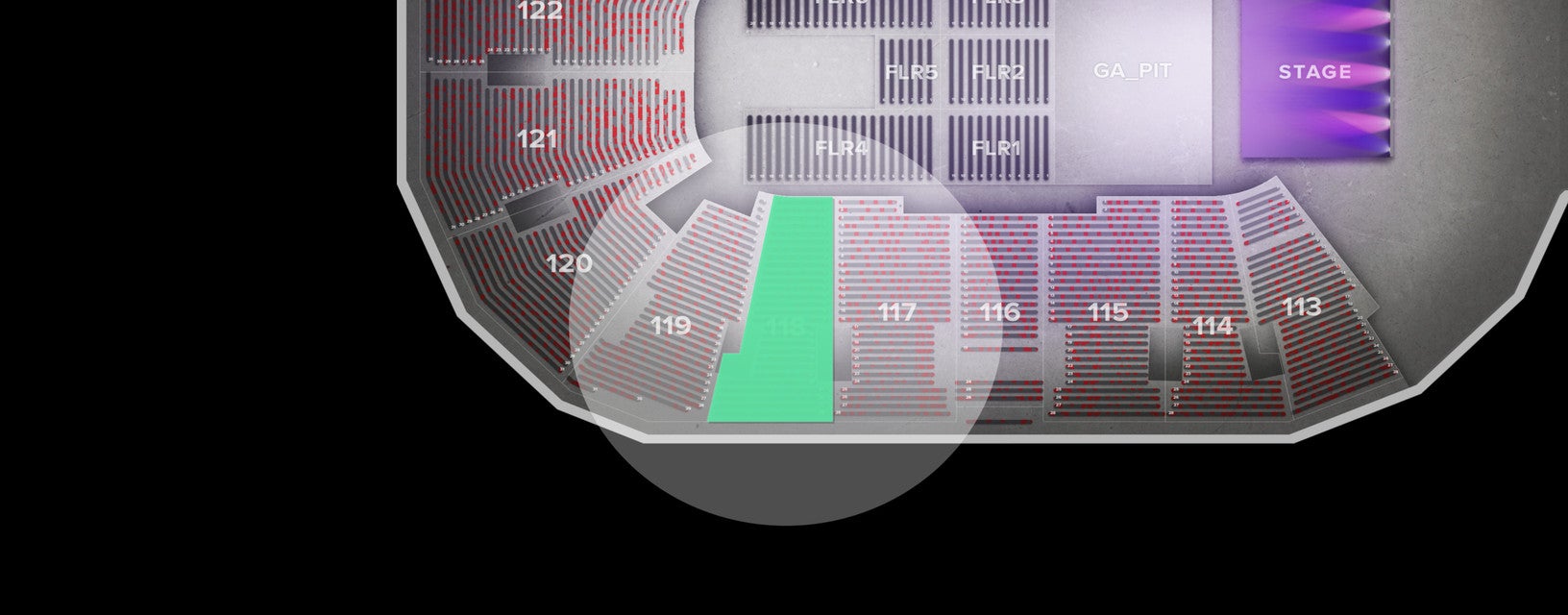 Seat view from Lower