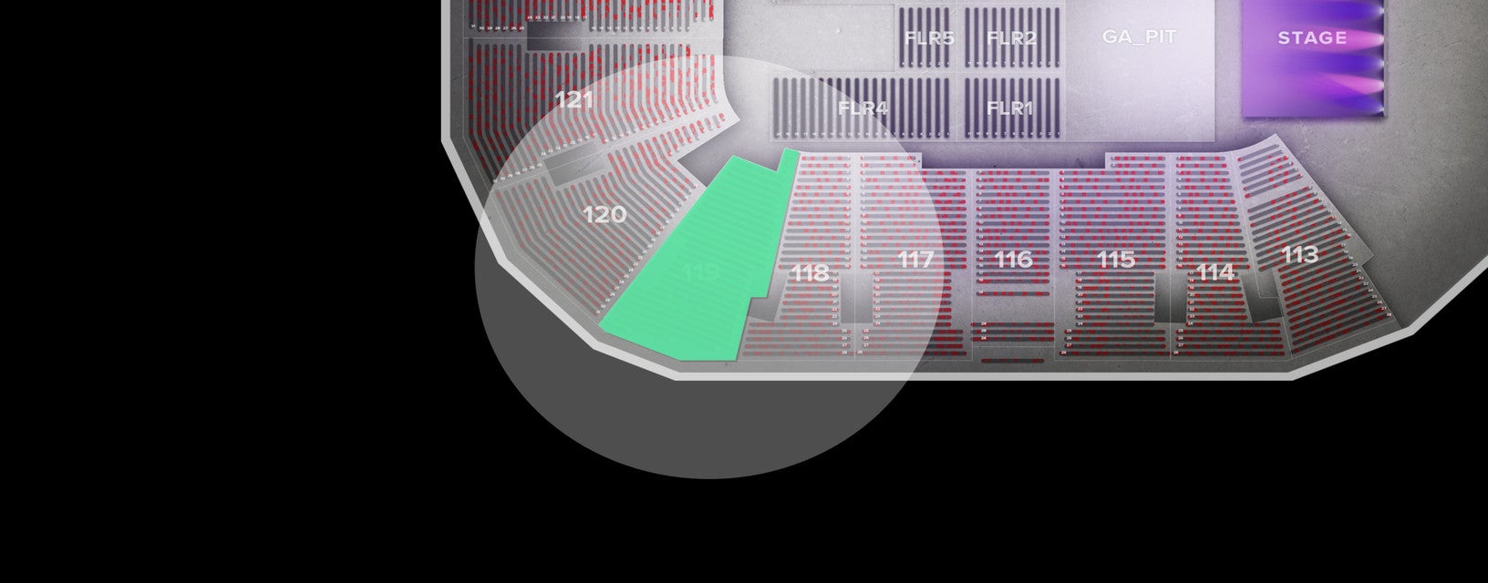 Seat view from Lower