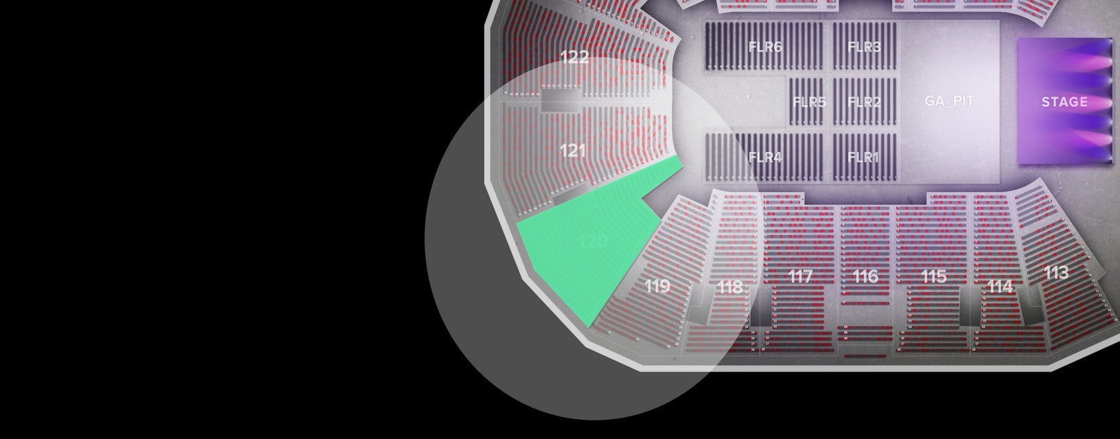 Seat view from Lower