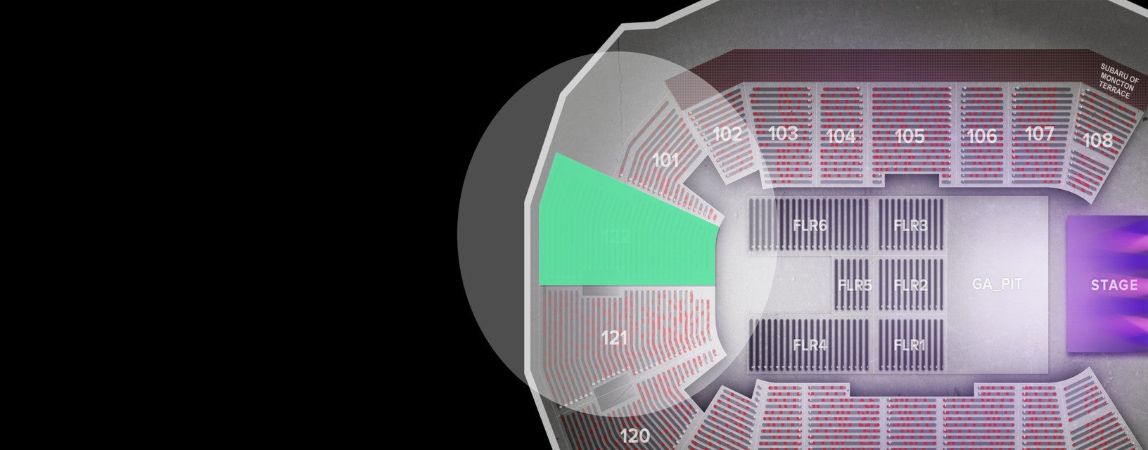 Seat view from Lower