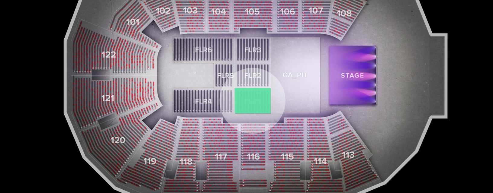 Seat view from Floor