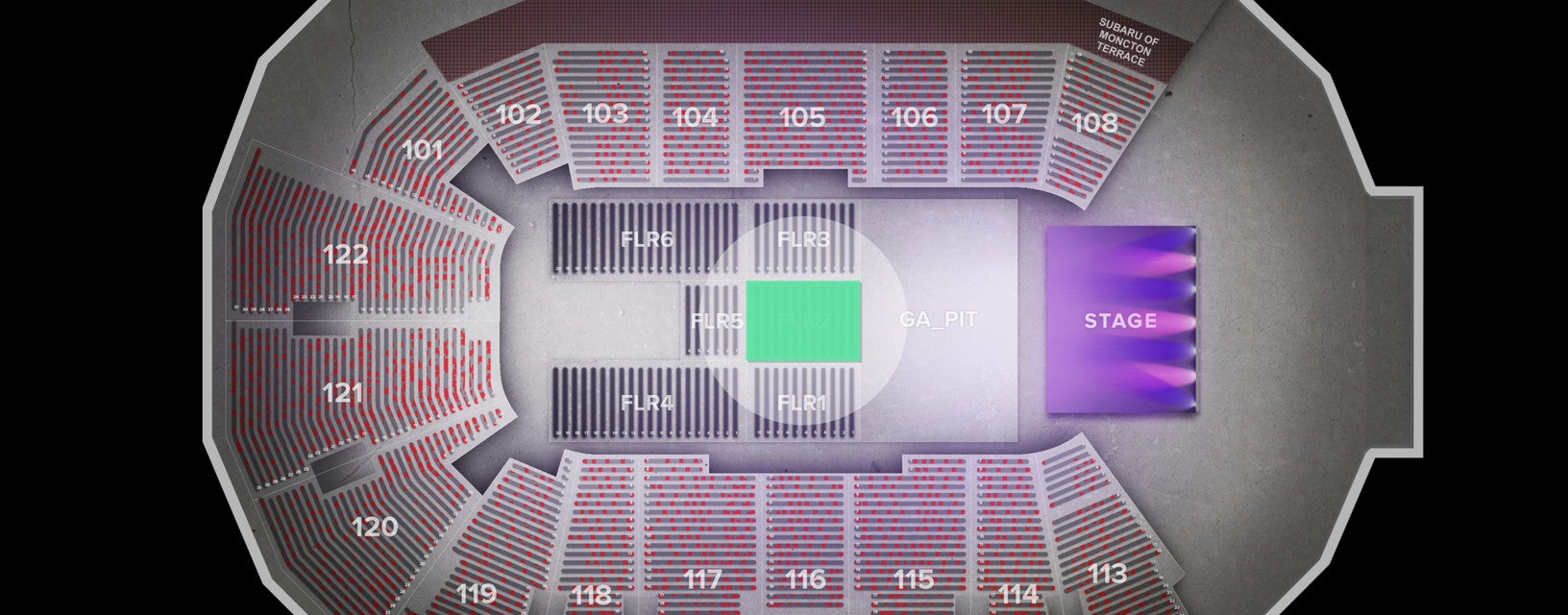 Seat view from Floor