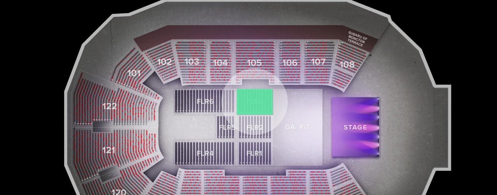 Seat view from Floor