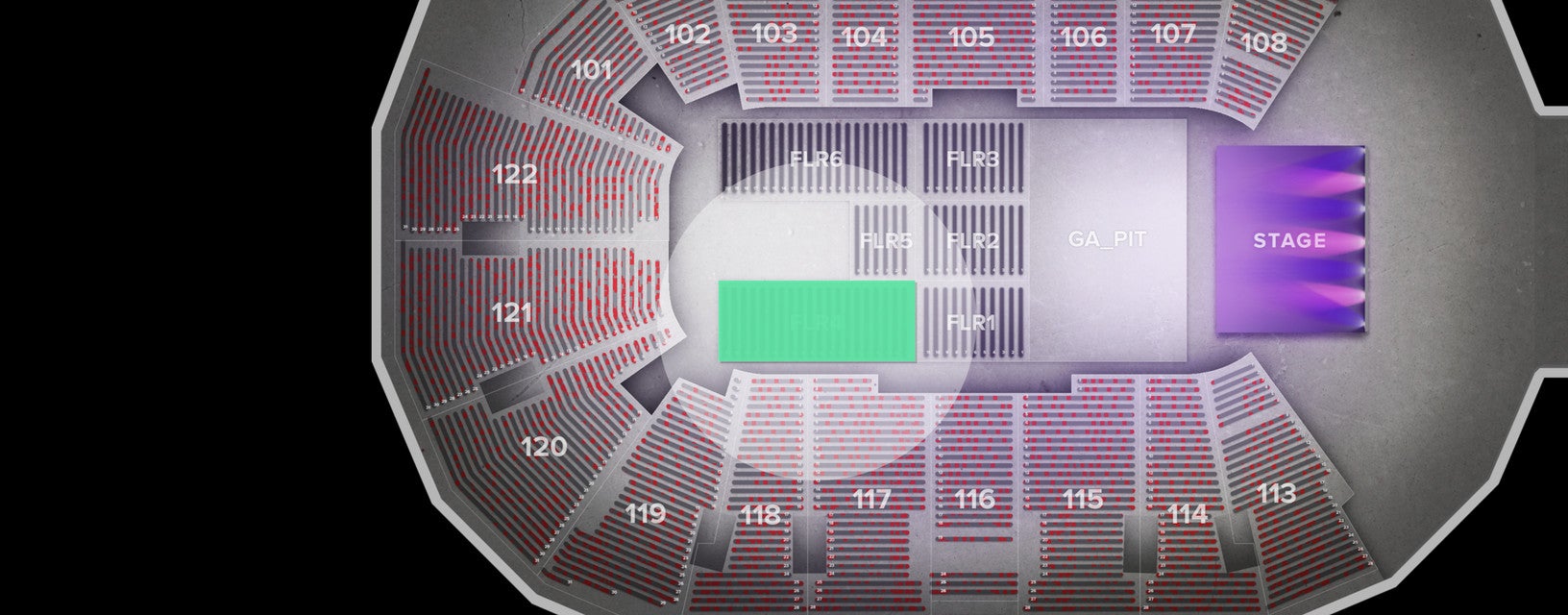 Seat view from Floor