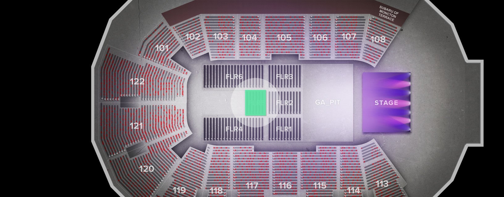 Seat view from Floor