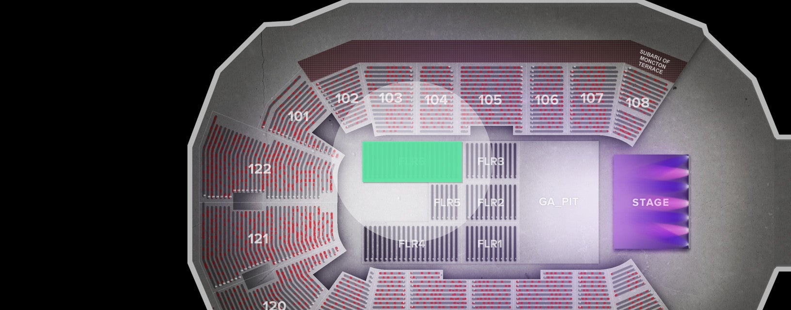 Seat view from Floor