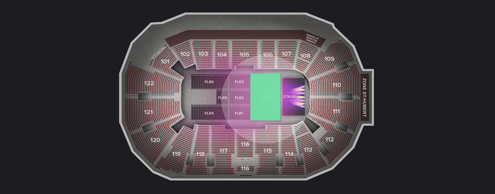 Seat view from Pit