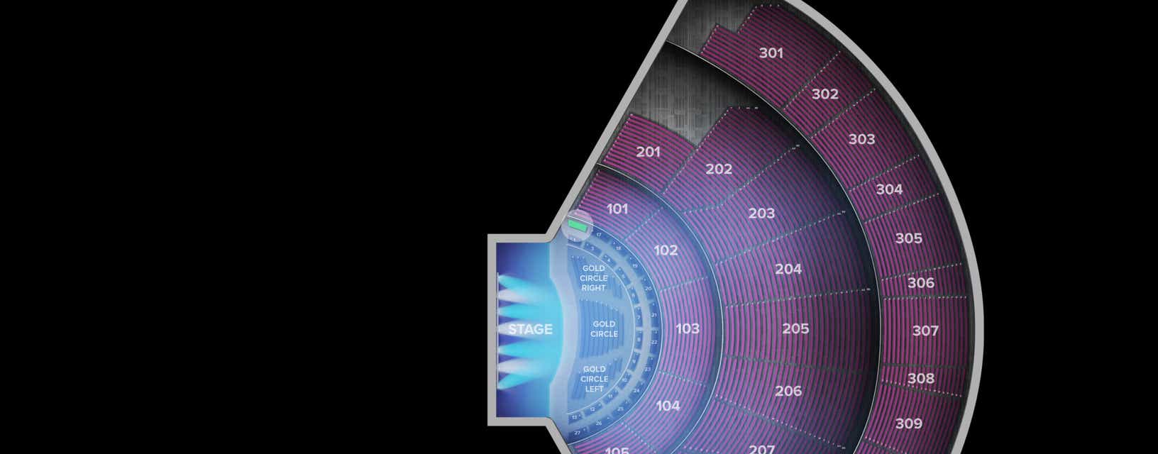 Seat view from VIP Reserved