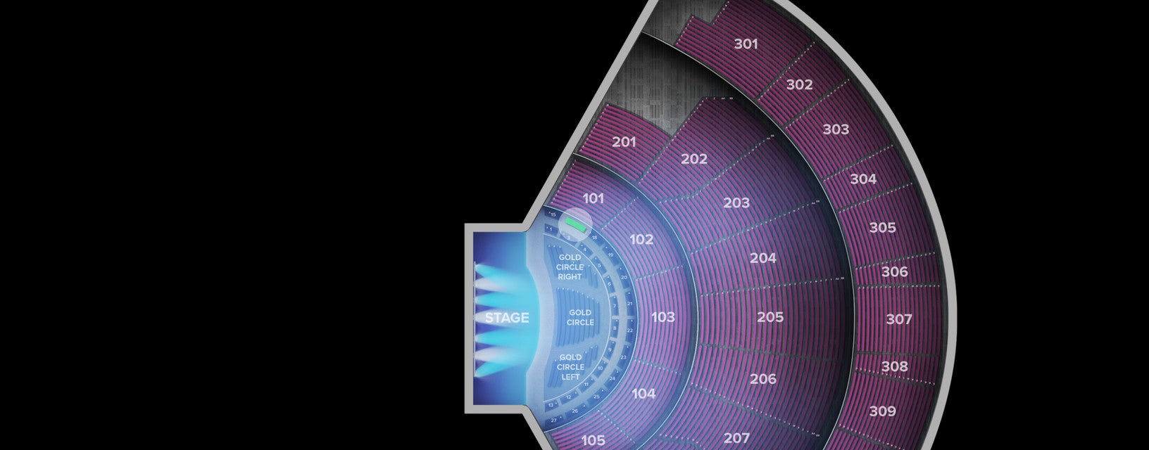 Seat view from VIP Reserved