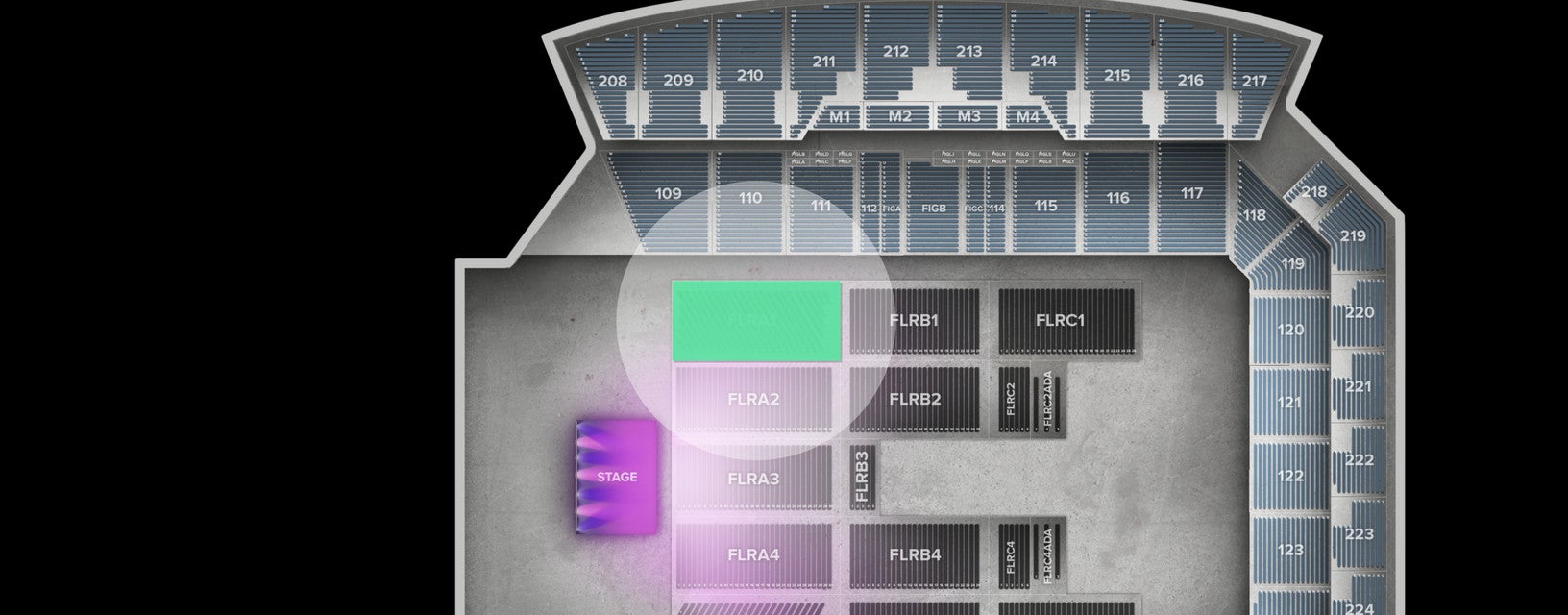 Seat view from Floor
