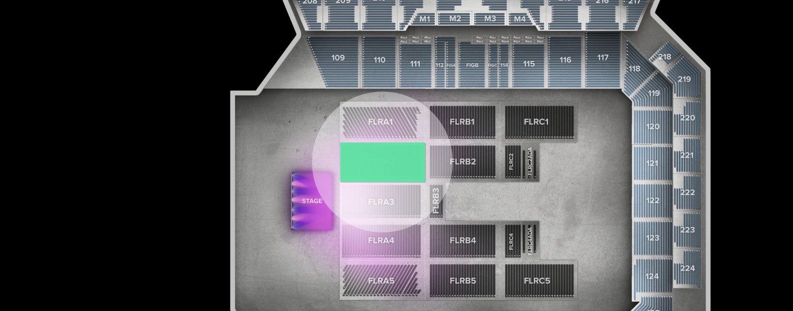 Seat view from Floor