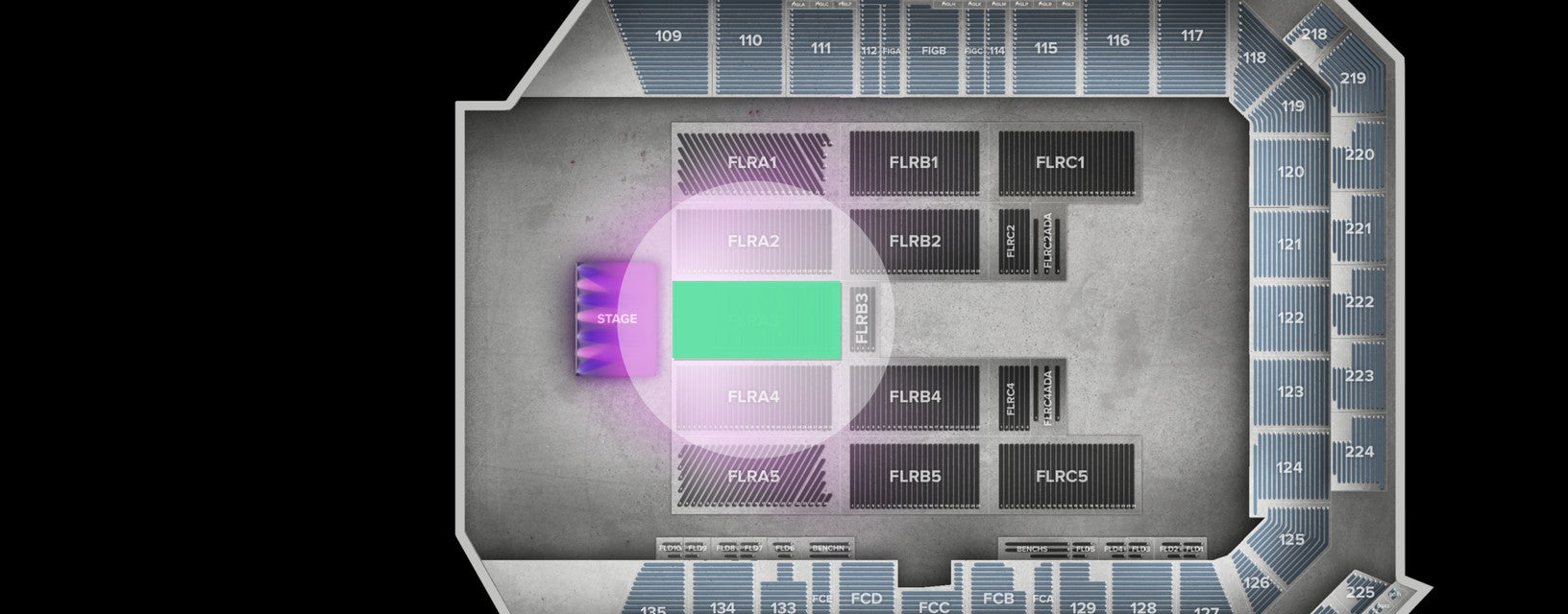 Seat view from Floor