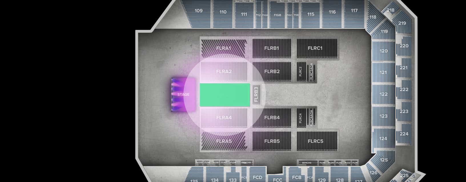 Seat view from Floor