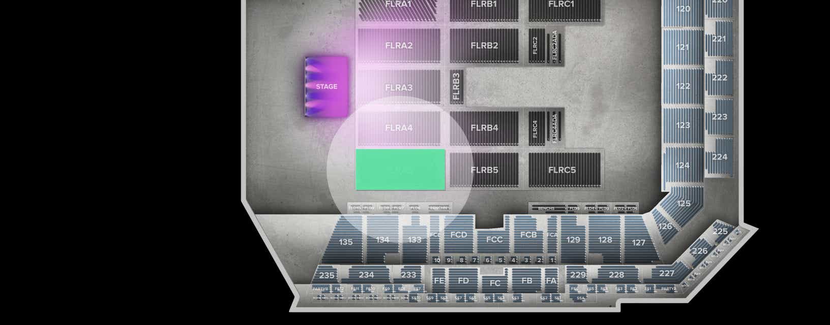 Seat view from Floor