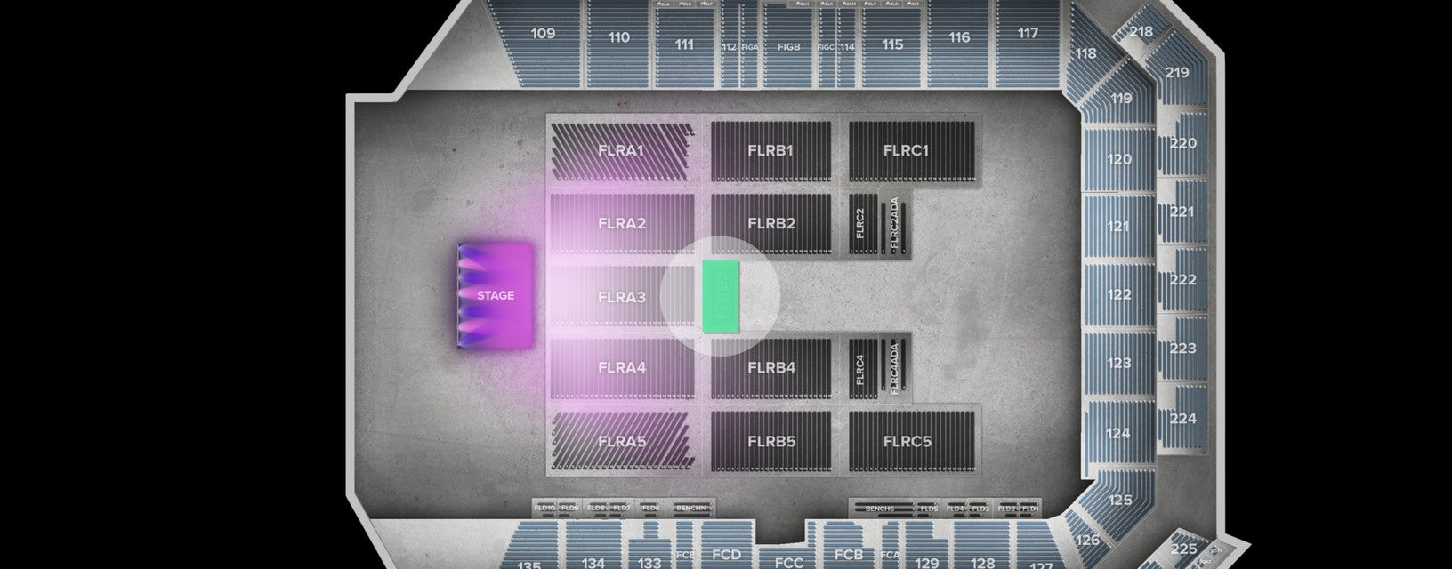 Seat view from Floor