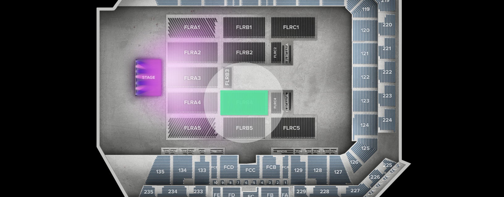 Seat view from Floor