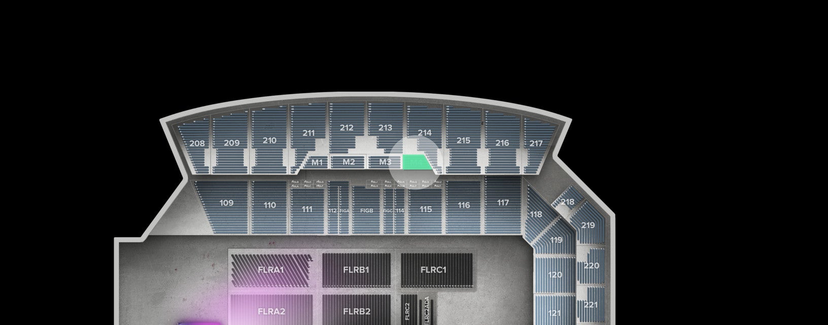 Seat view from Mezzanine
