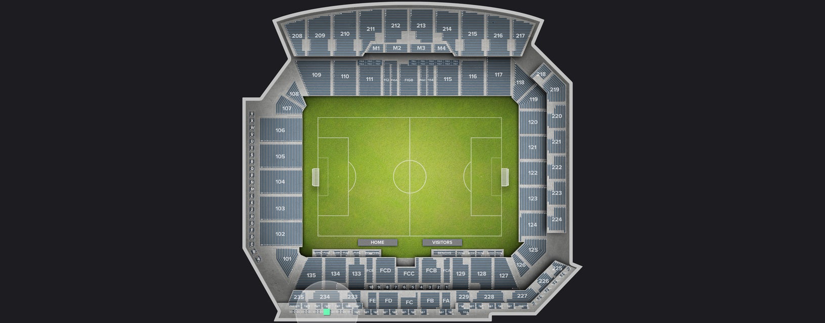 Seat view from Sunset Loge Box
