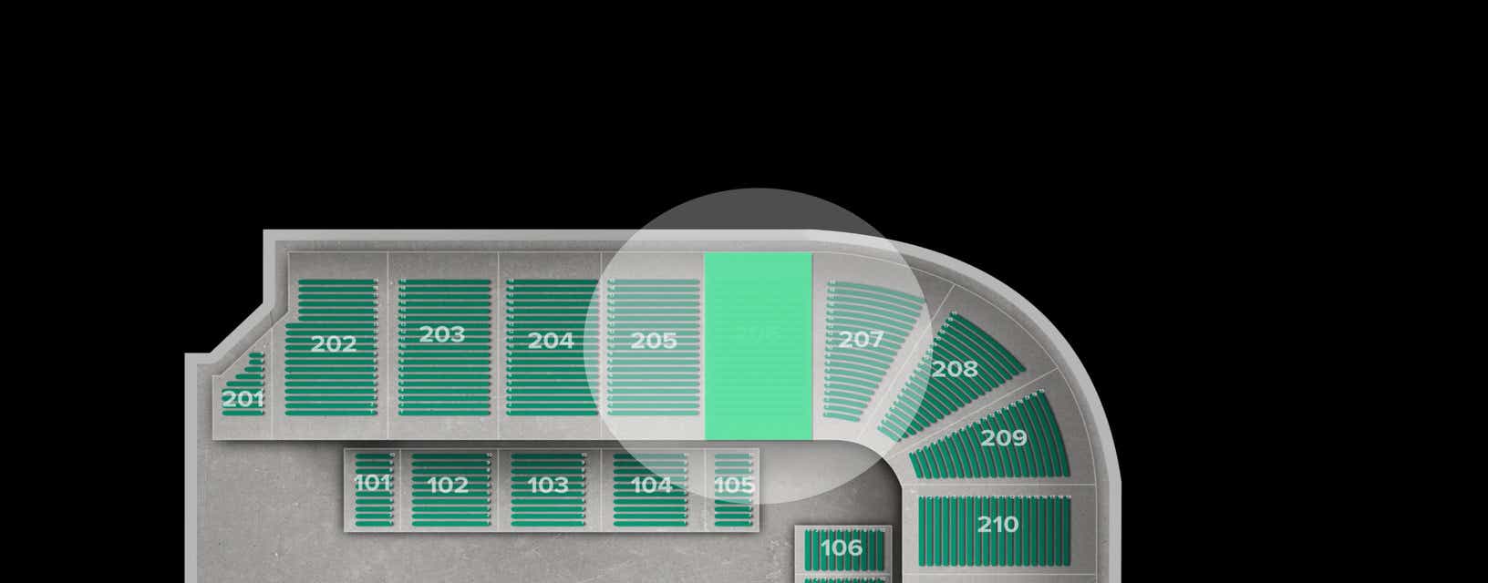 Seat view from Upper