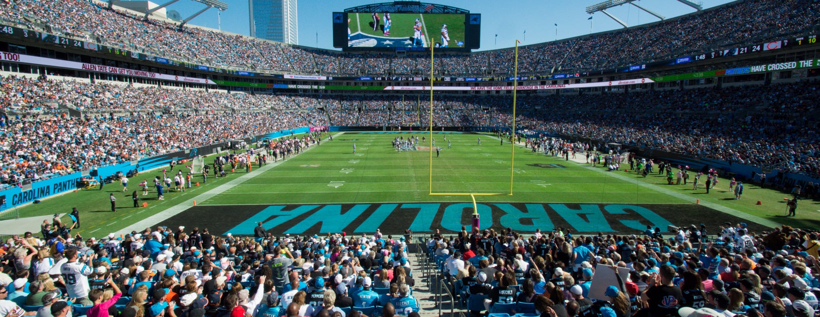 Seat view from Middle End Zone