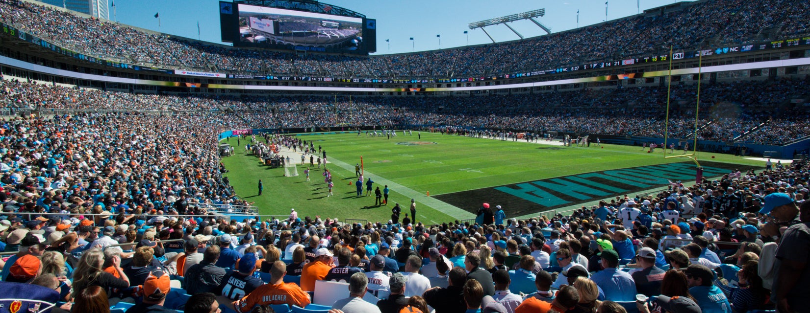 Seat view from Middle End Zone