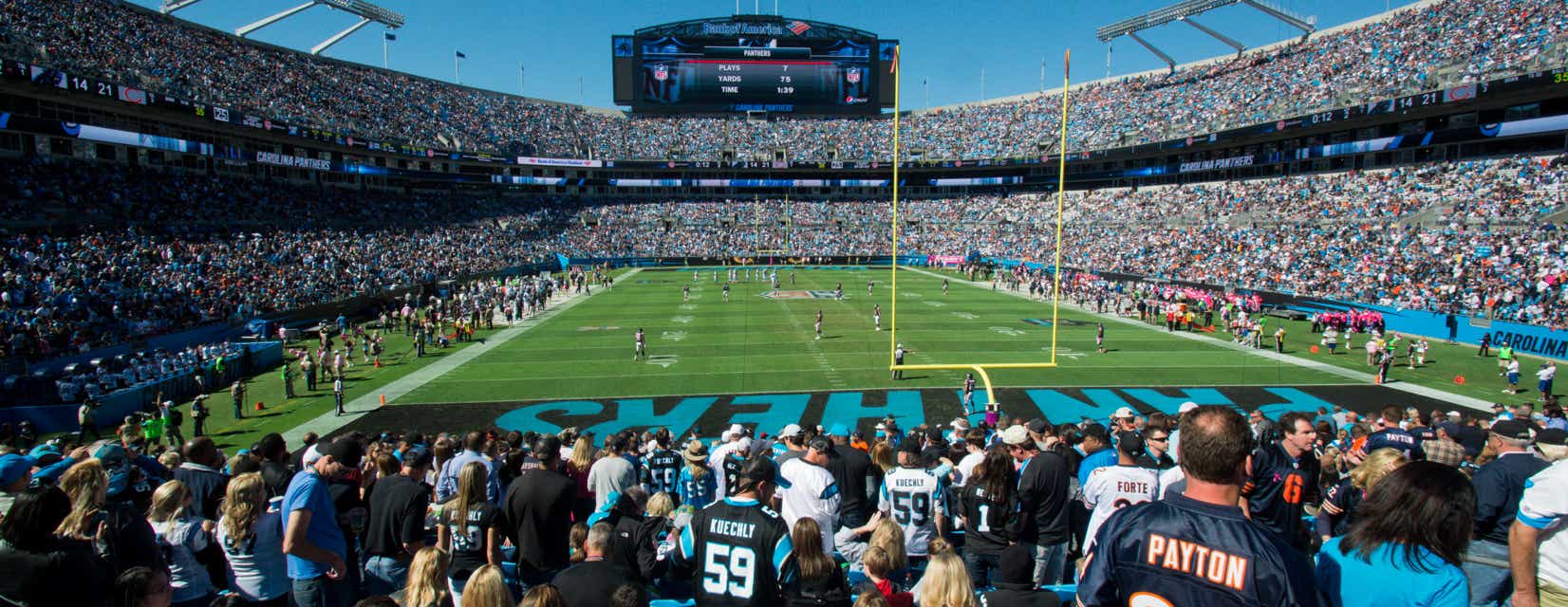 Seat view from Middle End Zone