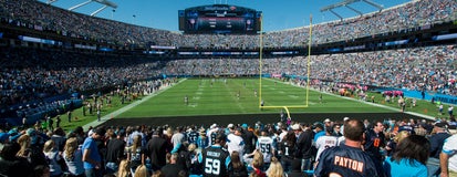 Seat view from Middle End Zone