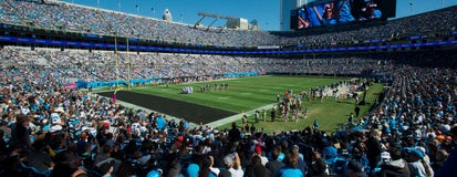 Seat view from Middle End Zone