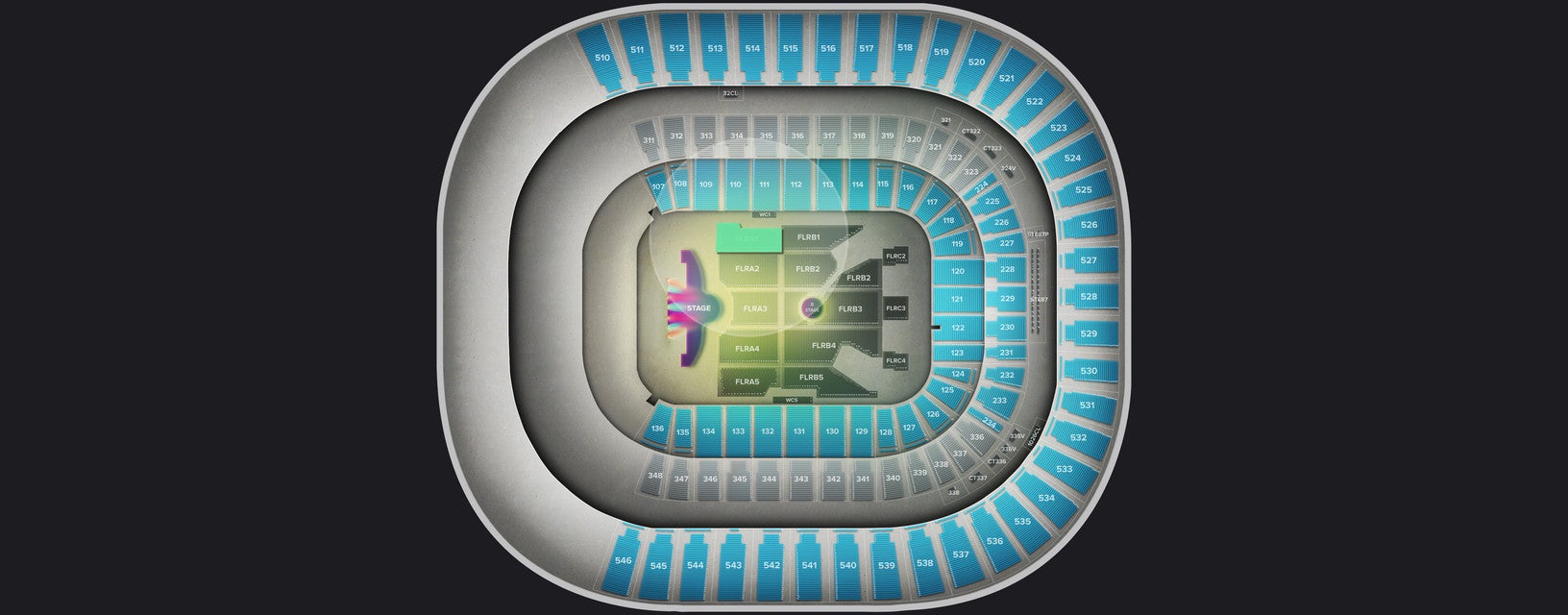 Seat view from Floor