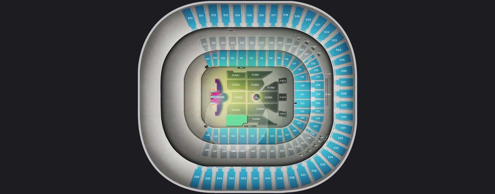 Seat view from Floor