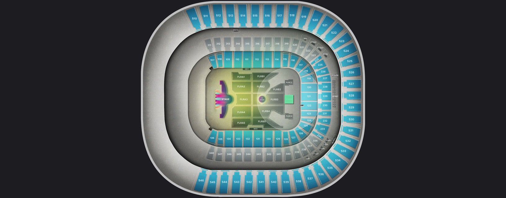Seat view from Floor